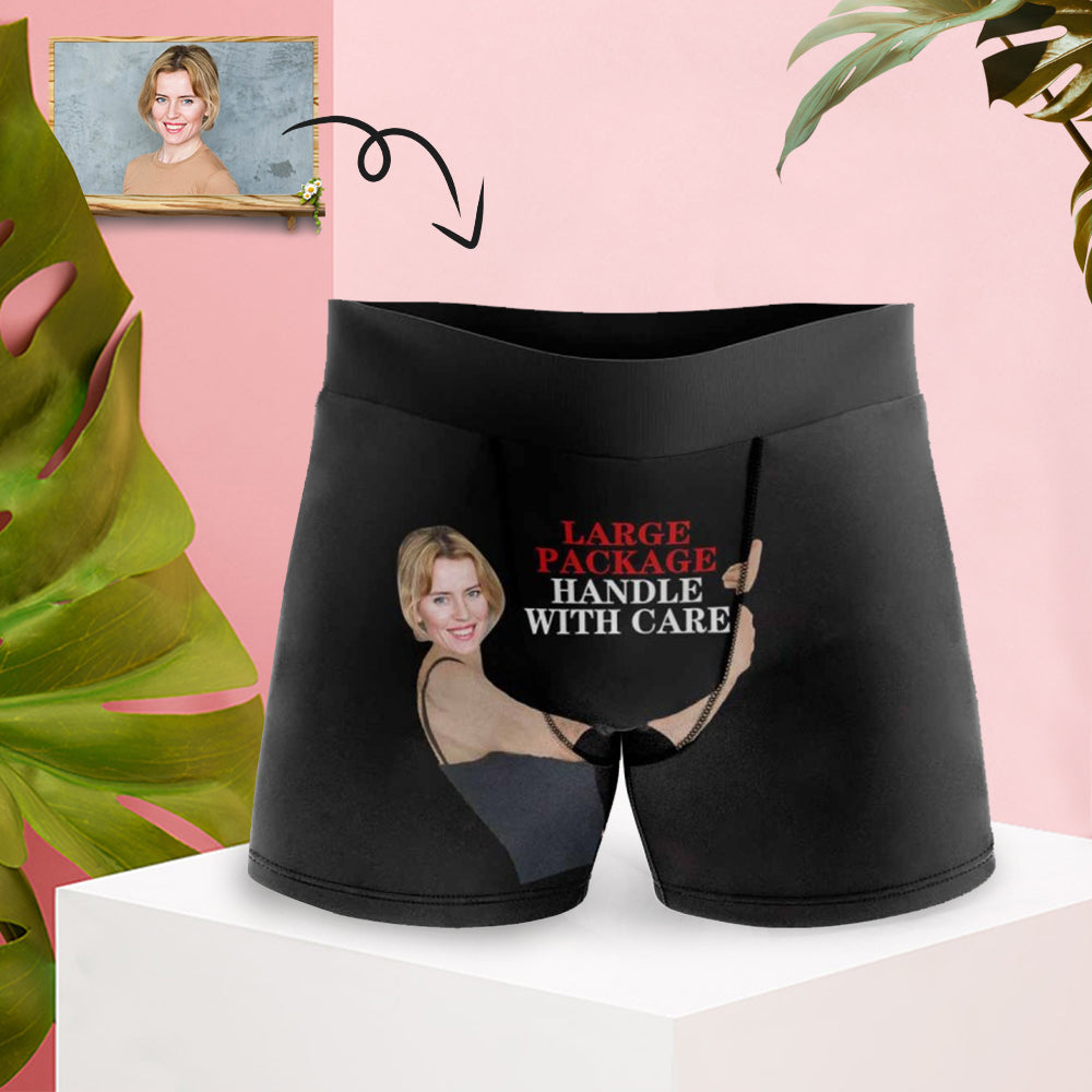 Custom Girlfriend Face for Men Boxer Briefs Personalized Photo Underwear  All Over Print
