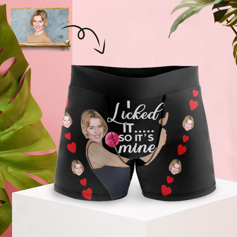 Custom Girlfriend Face Boxers Shorts Personalised Photo Underwear Christmas  Gift for Men