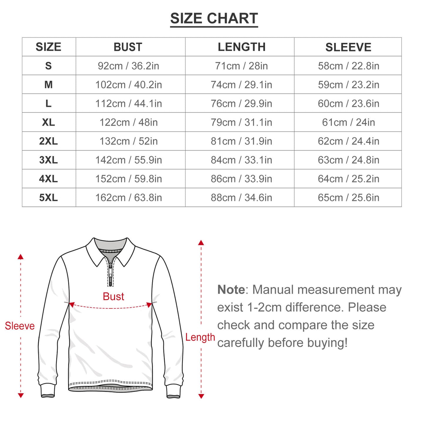 Custom Face Pineapple & Floral Pattern Men's Long Sleeve Quarter Zip Sports Golf Polo Shirt