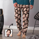 Custom Couple Face Seamless Sleepwear Personalized Women's&Men's Slumber Party Long Pajama Pants