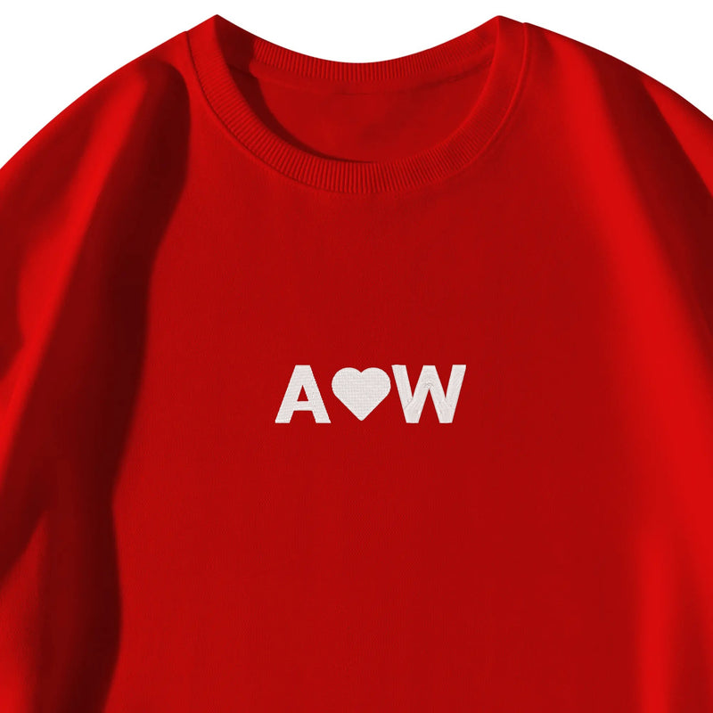 Custom Letter Number Word Emoji Unisex Embroidered Pullover Sweatshirt Hoodie