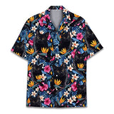 Funny Custom Made Hawaiian Shirts for Men Women Hawaiian Summer Short Sleeve Casual Loose Button Shirt