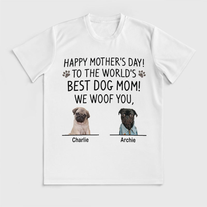 Custom Photo Nickname Name Unisex Best Pet MoM T-shirt for Mom Grandma