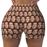 Custom Face Seamless Women's Workout Shorts