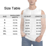 Custom Face Green Plant Men's Sleeveless T-Shirt Vest Tank Top