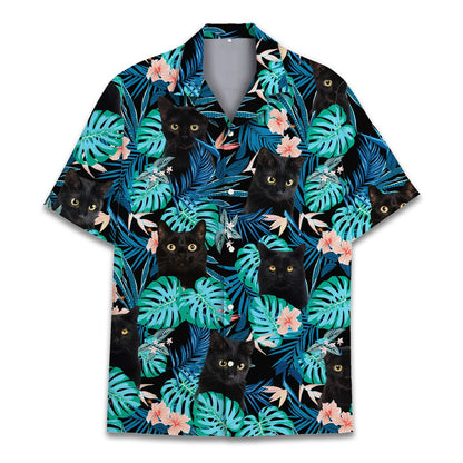 Custom Face Hawaiian Shirts for Men Women Hawaiian Summer Short Sleeve Casual Loose Button Shirt