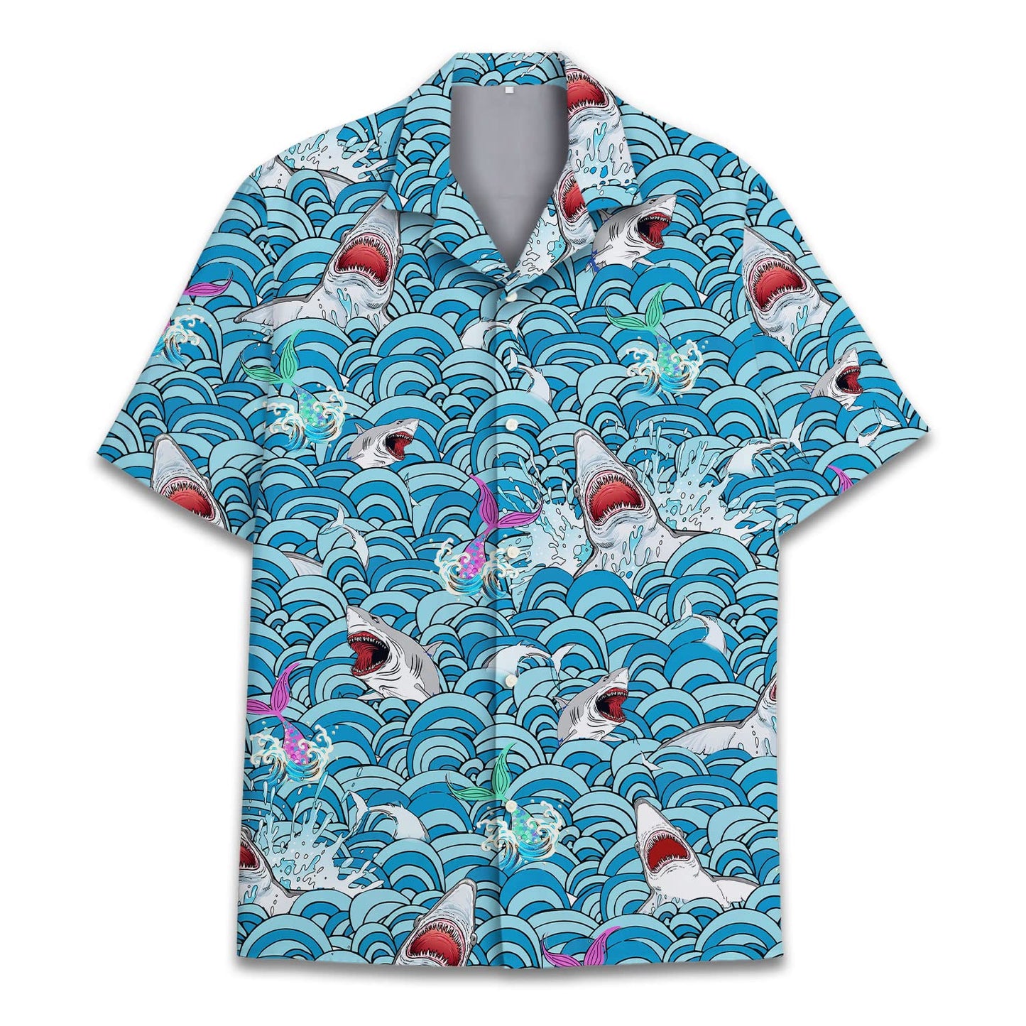 Custom Face Hawaiian Shirts for Men Women Hawaiian Summer Short Sleeve Casual Loose Button Shirt