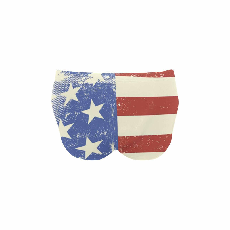 Custom Custom Face American Flag Love Men's Swim Shorts Print Quick Dry Swim Underwear Design Skinny Triangle Briefs Bottoms for Swimming Sports Athletic Spring Summer - YesCustom