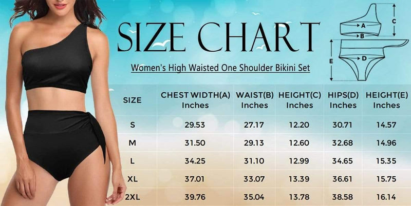 Custom Custom Face Eagle One Shoulder Tie Side High Waited Bikini Personalized Women's Two Piece Swimsuit Beach Outfits - YesCustom