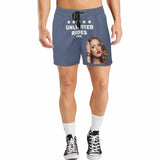 Customize Swim Trunks Personalized Face Unlimited Rides Men's Quick Dry Swim Shorts for Valentine's Day