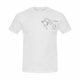 Custom Portrait Outline Shirt, Line Art Photo Shirt For Men Birthday Gift, Custom Men's All Over Print T-shirt, Photo Outline Outfit For Father And Son