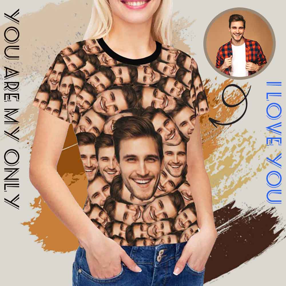 Custom Face Women's All Over Print T-shirt