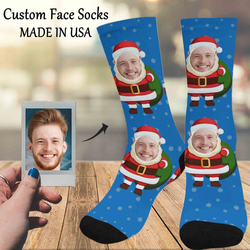 Custom Socks Face Socks Personalized Socks Face on Socks Christmas Gifts for Dad