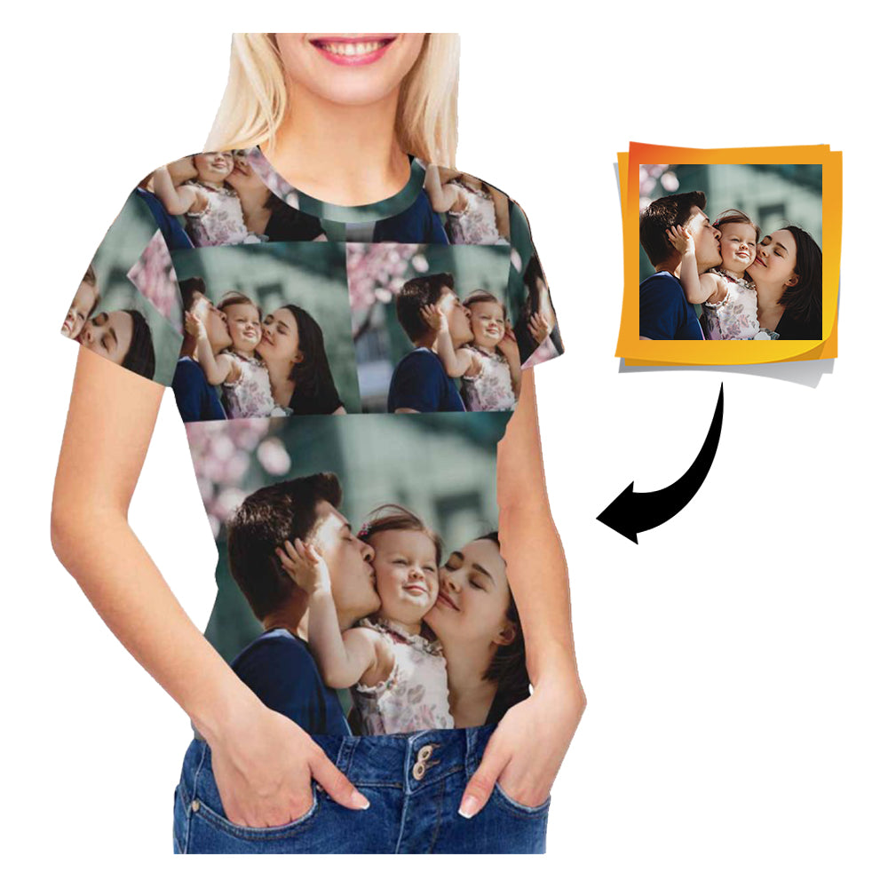 Custom Photo Women's All Over Print T-shirt