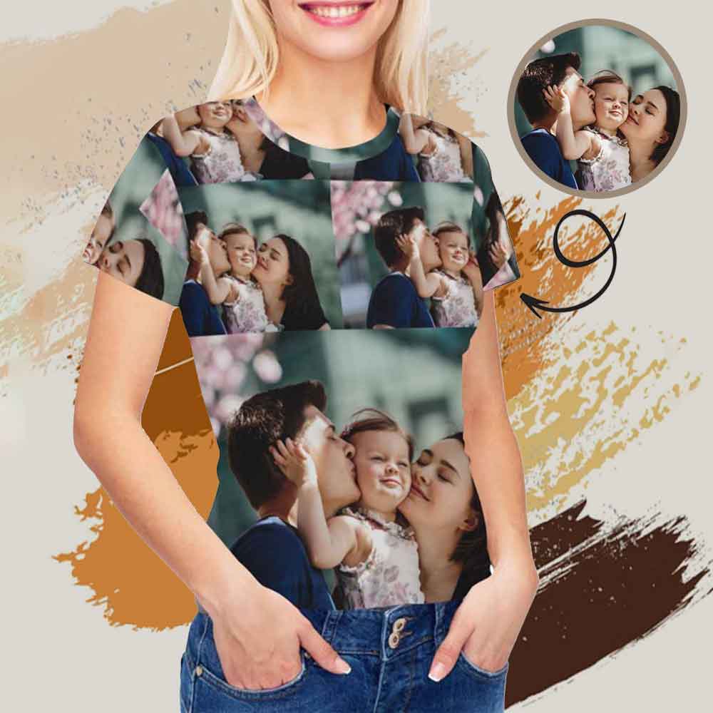 Custom Photo Women's All Over Print T-shirt