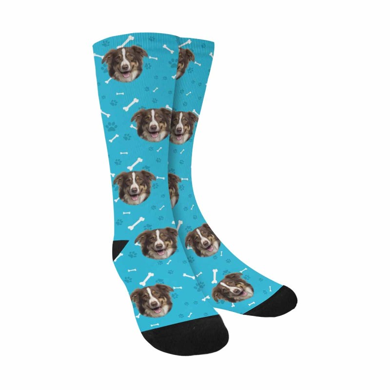 Custom Socks Dog Face Socks Personalized Socks Face on Socks Valentine's Day Gifts for Girlfriend