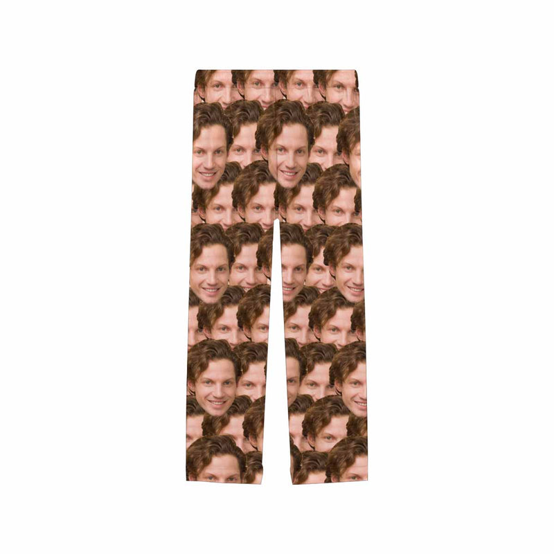 Custom Girlfriend's Face Sleepwear Personalized Women's Slumber Party Long Pajama Pants