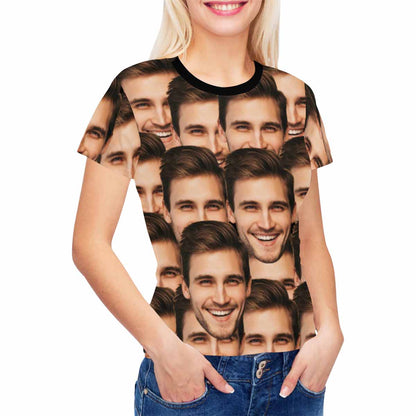 Custom Face Women's All Over Print T-shirt