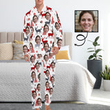 Custom Face Pajamas Elk&Fir Sleepwear Personalized Men's Long Pajama Set