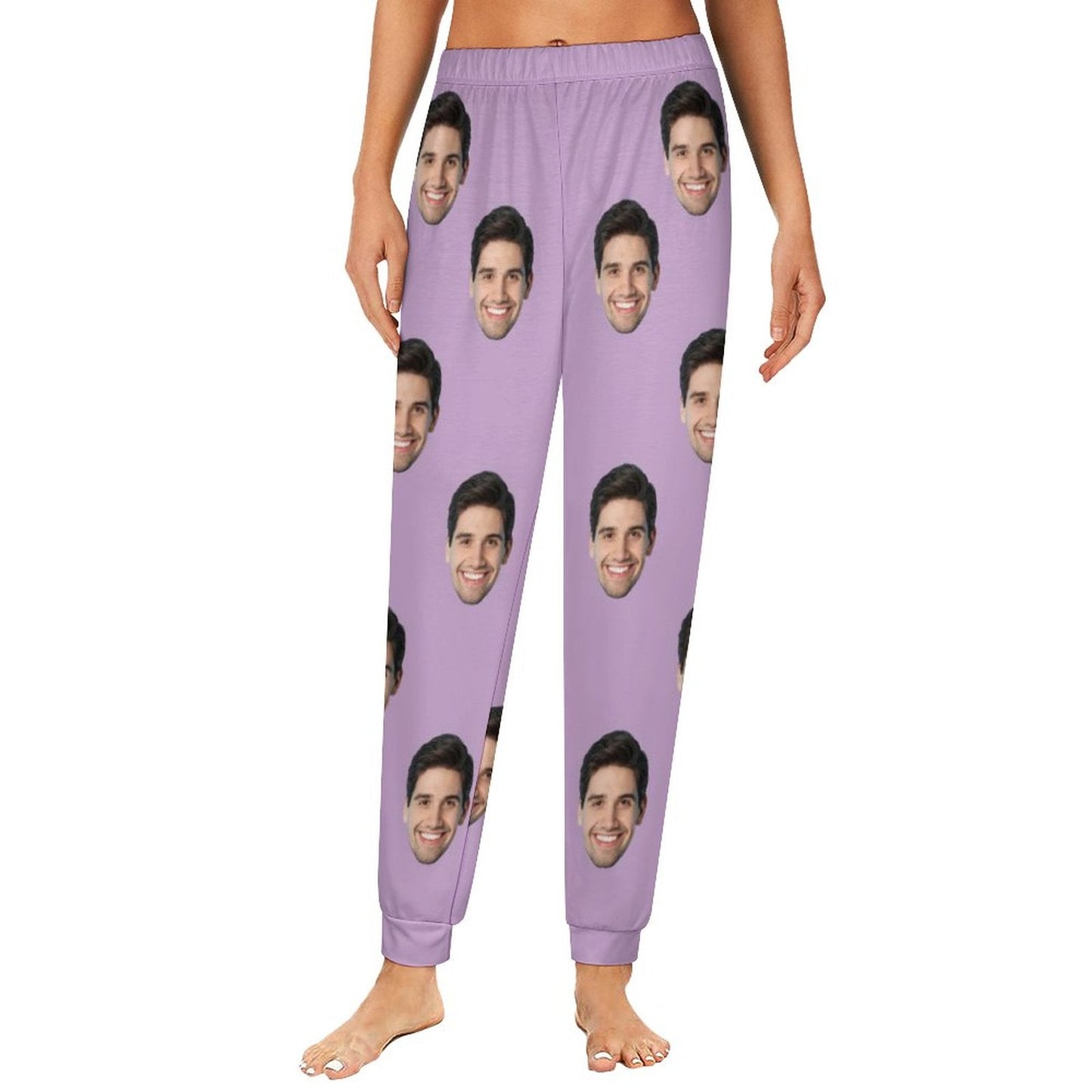 Custom Face Multicolor Pajama Pants Personalized Long Sleep Pants  Slumber Party