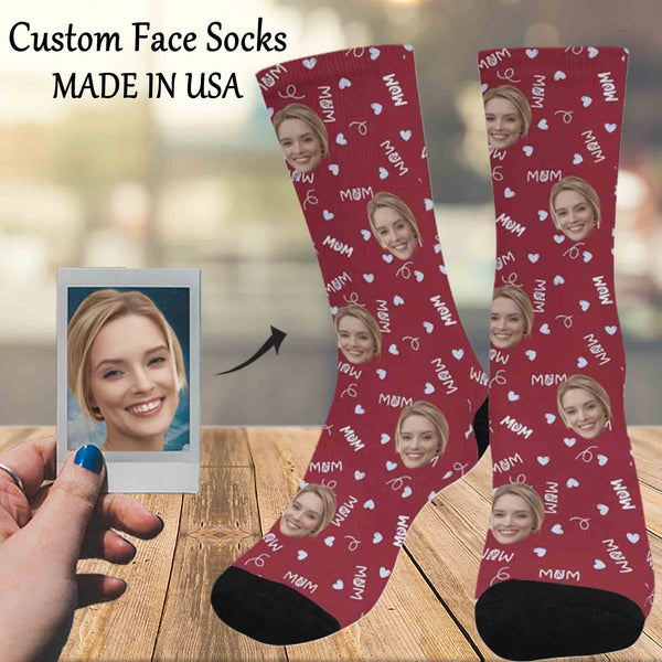 Custom Socks Face Socks with Faces Personalized Socks Face on Socks Mother Day's Gifts for Mother