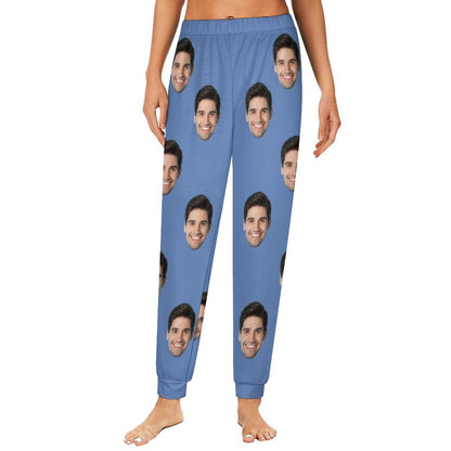 Custom Face Multicolor Pajama Pants Personalized Long Sleep Pants  Slumber Party