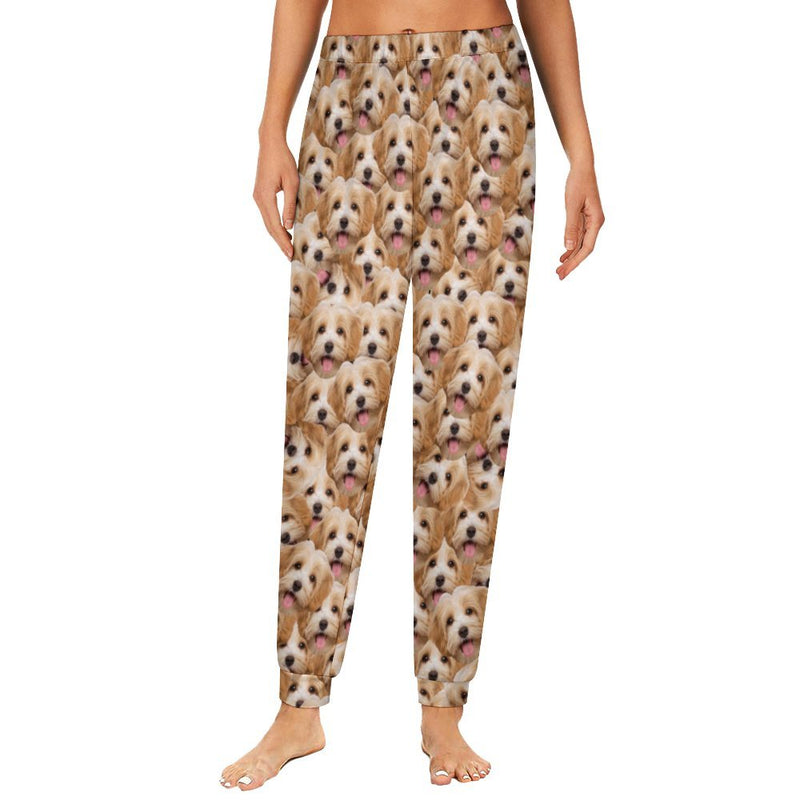 Custom Seamless Face Pajama Pants Personalized Long Sleep Pants  Slumber Party