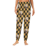 Custom Face Grid Pajama Pants Personalized Long Sleep Pants  Slumber Party