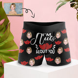 Custom Face Boxers Underwear Personalized I'm Nuts About You Mens' All Over Print Boxer Briefs