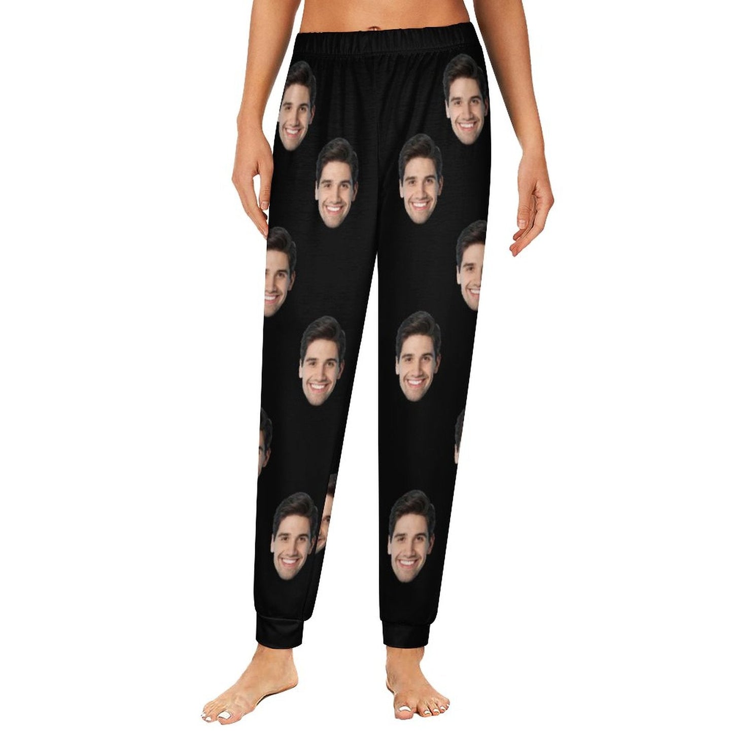 Custom Face Multicolor Pajama Pants Personalized Long Sleep Pants  Slumber Party