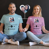 Products Custom Photo There For You Scannable Spotify Code T-shirt Personalized Couple T-shirt