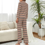 Custom Face Pajamas Boyfriend Seamless Sleepwear Personalized Women's Long Pajama Set