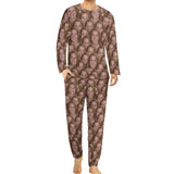 Custom Girlfriend's Face Nightwear Long Sleeve Pjs for Him Personalized Photo Men's Pajamas
