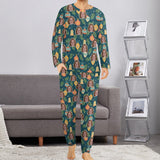 Custom Girlfriend's Face Decoration Nightwear Long Sleeve Pjs for Him Personalized Photo Men's Pajamas