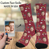 Custom Socks Face Socks with Faces Personalized Socks Face on Socks Birthday Gifts for Dad