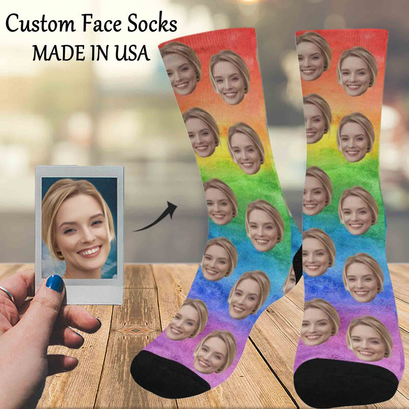 Custom Socks Face Socks with Faces Personalized Socks Face on Socks Birthday Gifts for Mom