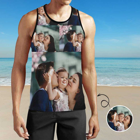 Custom Photo Men's All Over Print Tank Top