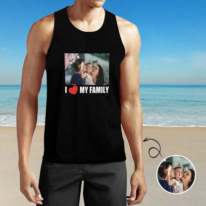 Custom Photo Family Men's All Over Print Tank Top