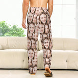 Personalized Long Pajama Pants Unisex Lacing Custom Seamless Face Sleepwear Slumber Party