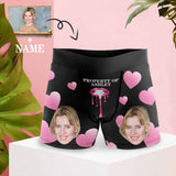 Custom Face&Name Boxers Underwear Personalized Property of You Mens' All Over Print Boxer Briefs