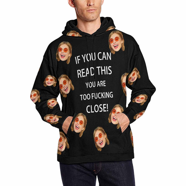 Custom Face If You Can Read This Men's All Over Print Hoodie
