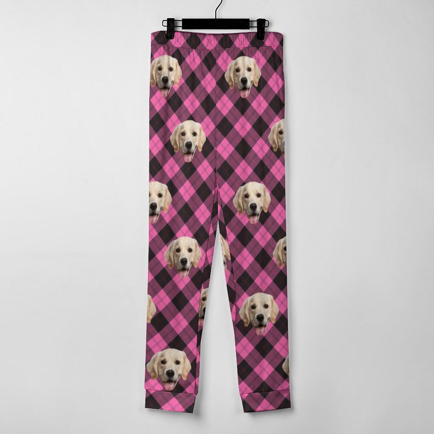 Custom Face Grid Pajama Pants Personalized Long Sleep Pants  Slumber Party