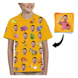 Custom Face Animal Kid's All Over Print T-shirt