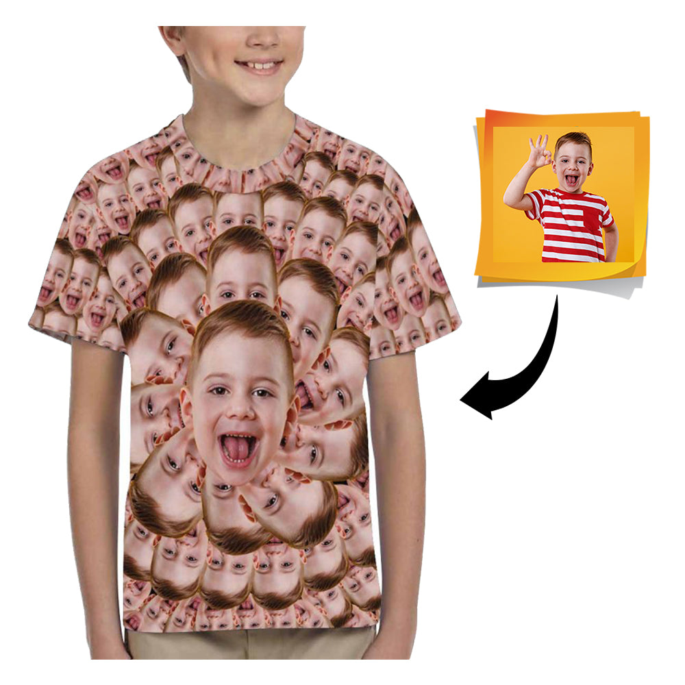 Custom Face Kid's All Over Print T-shirt