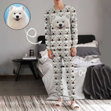 Custom Pet Face My lovely Dog Men's Long Pajama Set