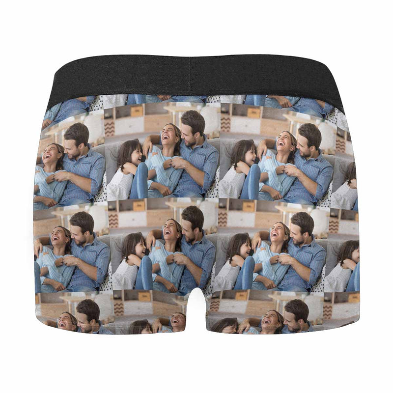 Custom Face Boxers Underwear Personalized Photo Mens' All Over Print Boxer Briefs