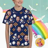 Custom Face Bear Kid's All Over Print T-shirt