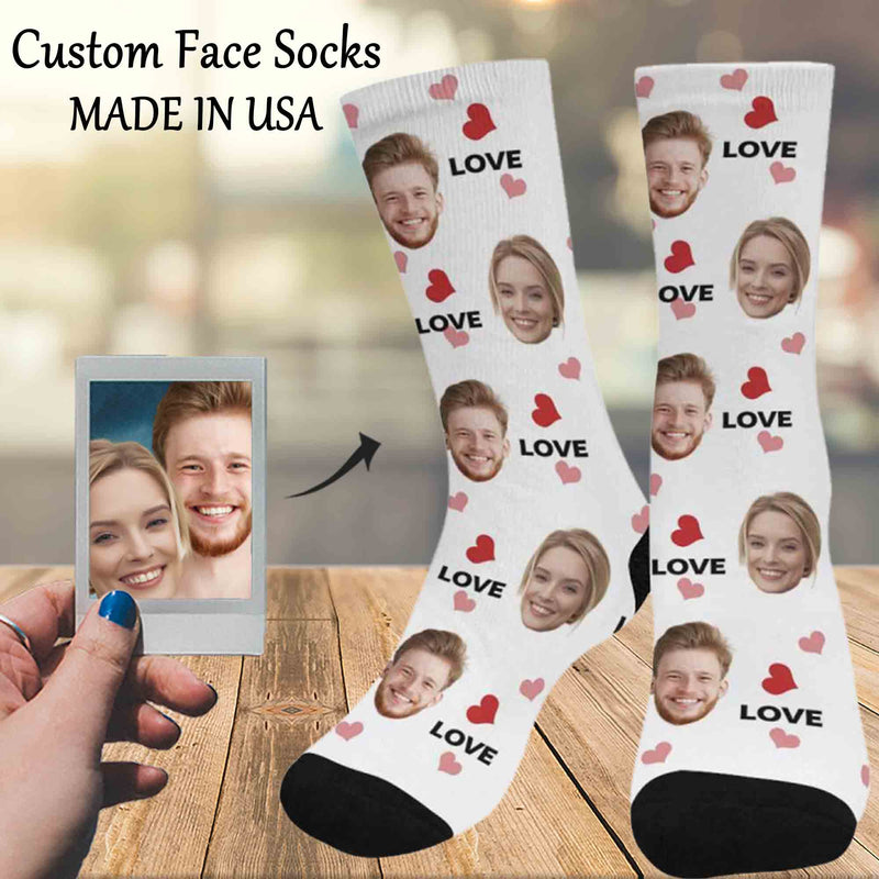 Custom Socks with Faces Personalized Socks Face on Socks Anniversary Gifts for Wife