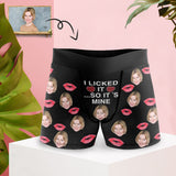 Custom Face Boxers Underwear Personalized Licked It So Its Mine Mens' All Over Print Boxer Briefs