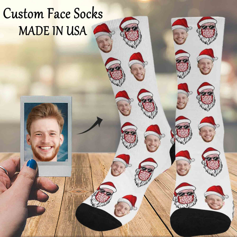 Custom Socks Face Socks Personalized Socks Face on Socks Christmas Gifts for Dad